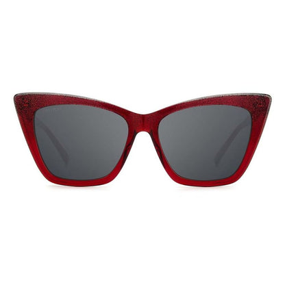 Red Acetate Sunglasses-Jimmy Choo-LabelTerrace.com