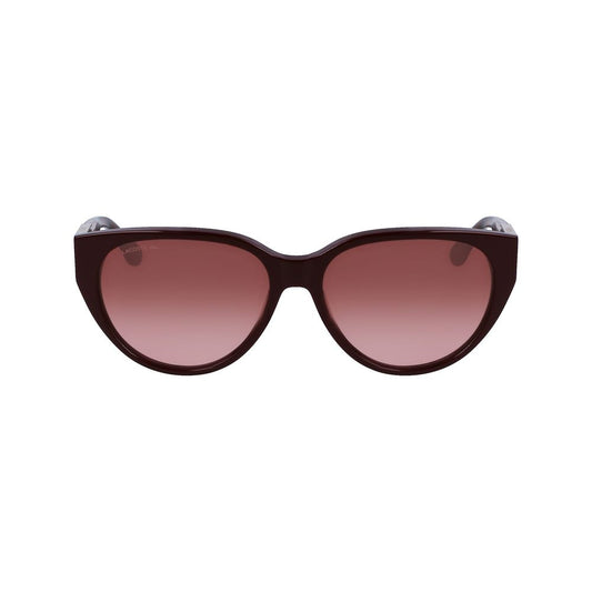 Red Acetate Sunglasses-Lacoste-LabelTerrace.com