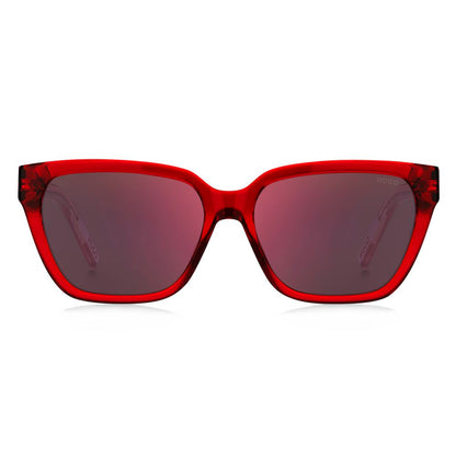 Red Acetate Sunglasses-Hugo Boss-LabelTerrace.com
