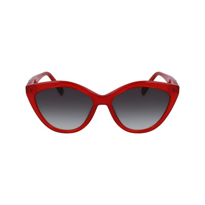 Red Acetate Sunglasses-Longchamp-LabelTerrace.com