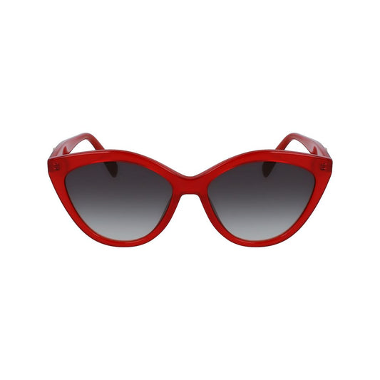 Red Acetate Sunglasses-Longchamp-LabelTerrace.com