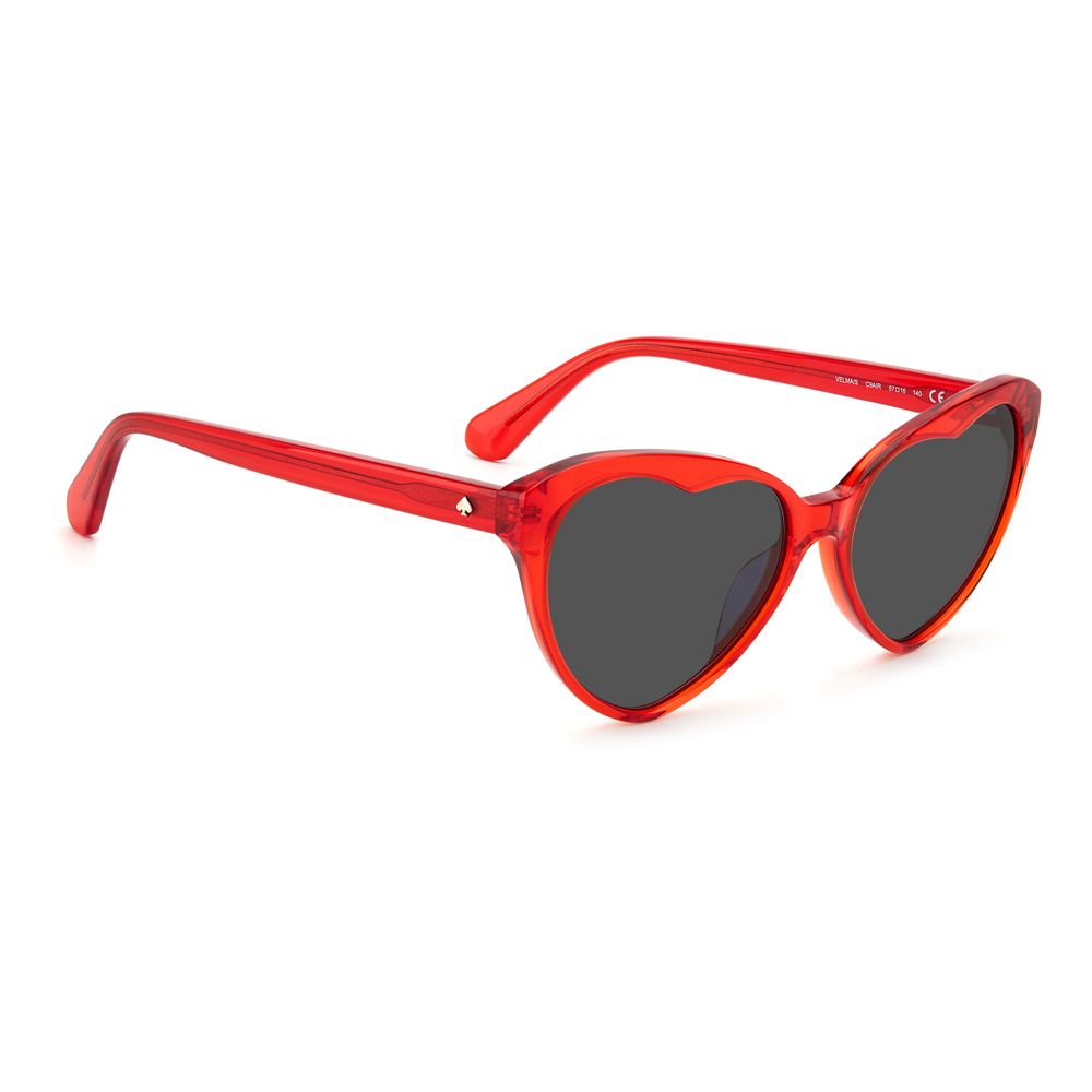 Red Acetate Sunglasses-Kate Spade-LabelTerrace.com