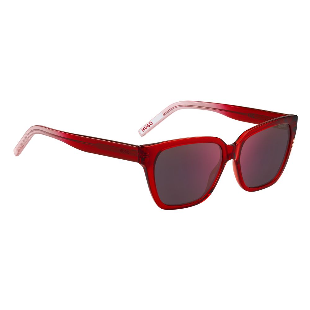 Red Acetate Sunglasses-Hugo Boss-LabelTerrace.com