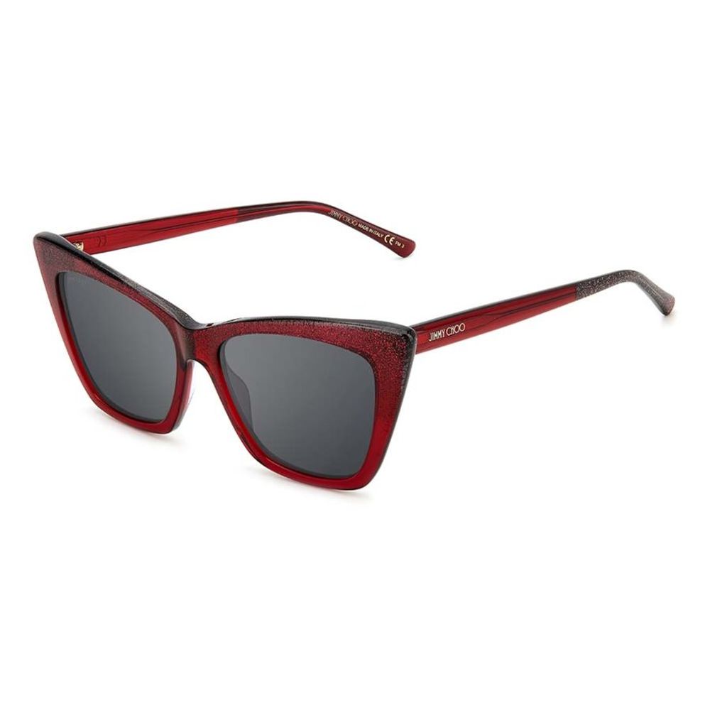 Red Acetate Sunglasses-Jimmy Choo-LabelTerrace.com