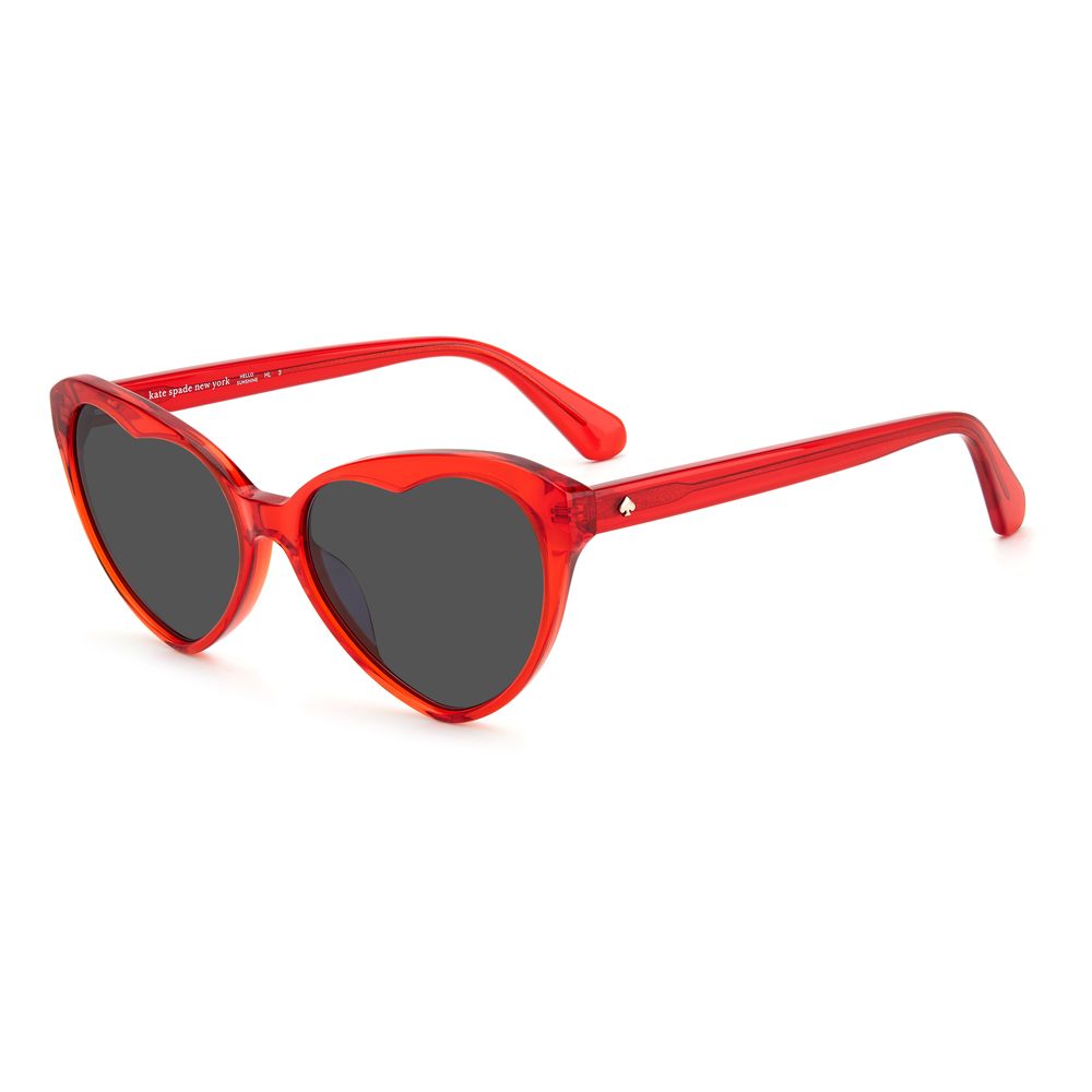 Red Acetate Sunglasses-Kate Spade-LabelTerrace.com