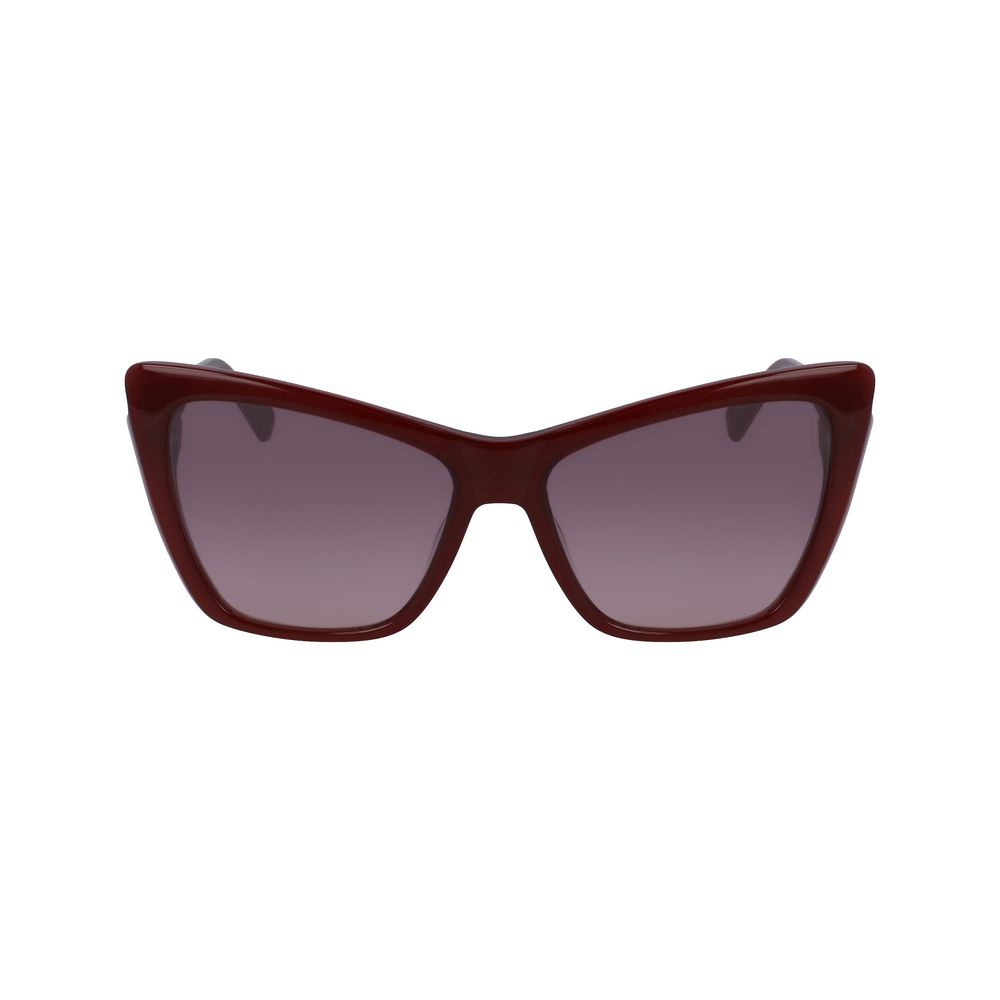 Red Acetate Sunglasses-Longchamp-LabelTerrace.com