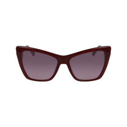 Red Acetate Sunglasses-Longchamp-LabelTerrace.com