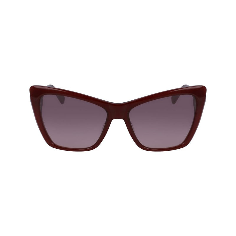 Red Acetate Sunglasses-Longchamp-LabelTerrace.com