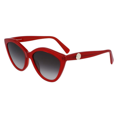 Red Acetate Sunglasses-Longchamp-LabelTerrace.com