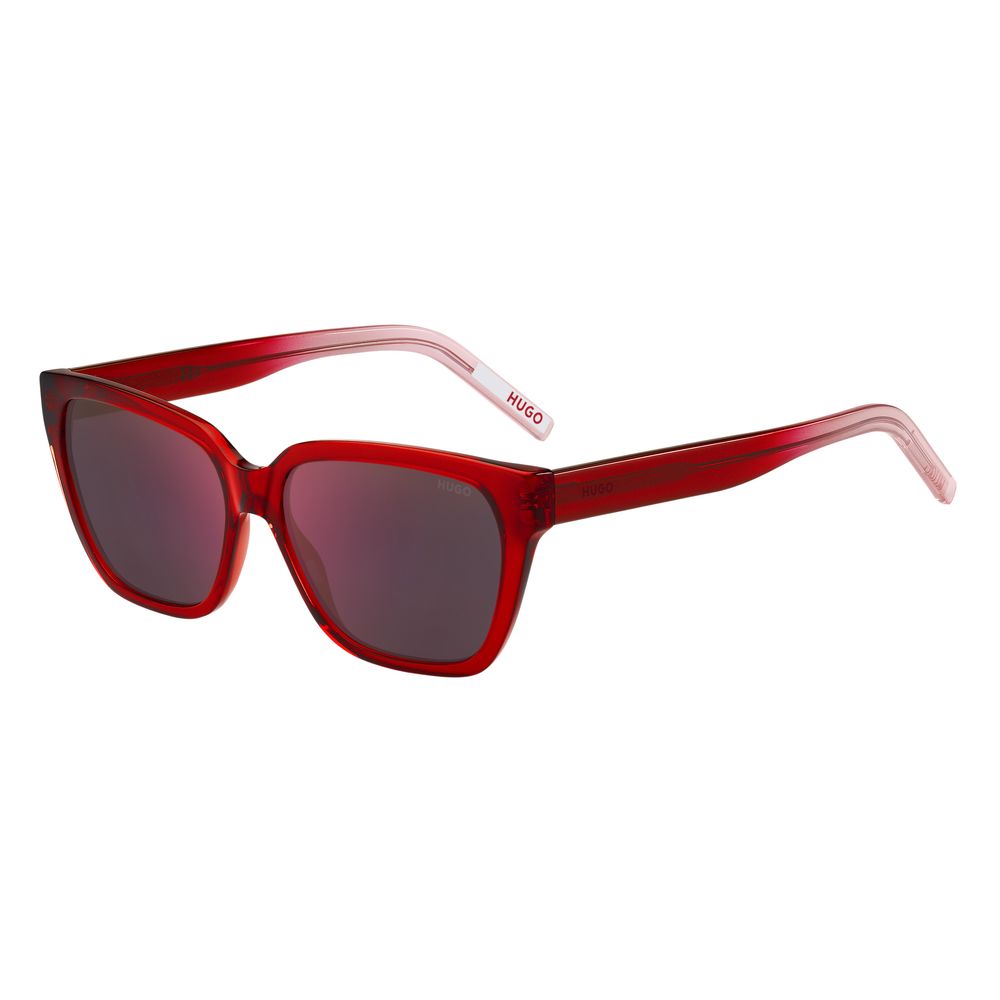 Red Acetate Sunglasses-Hugo Boss-LabelTerrace.com