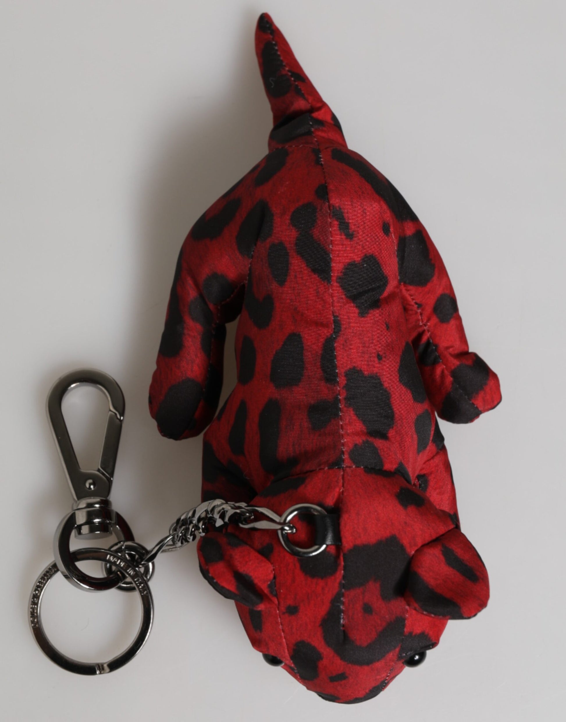 Red Black Polyester Animal Silhouette Keychain Keyring-Dolce & Gabbana-LabelTerrace.com