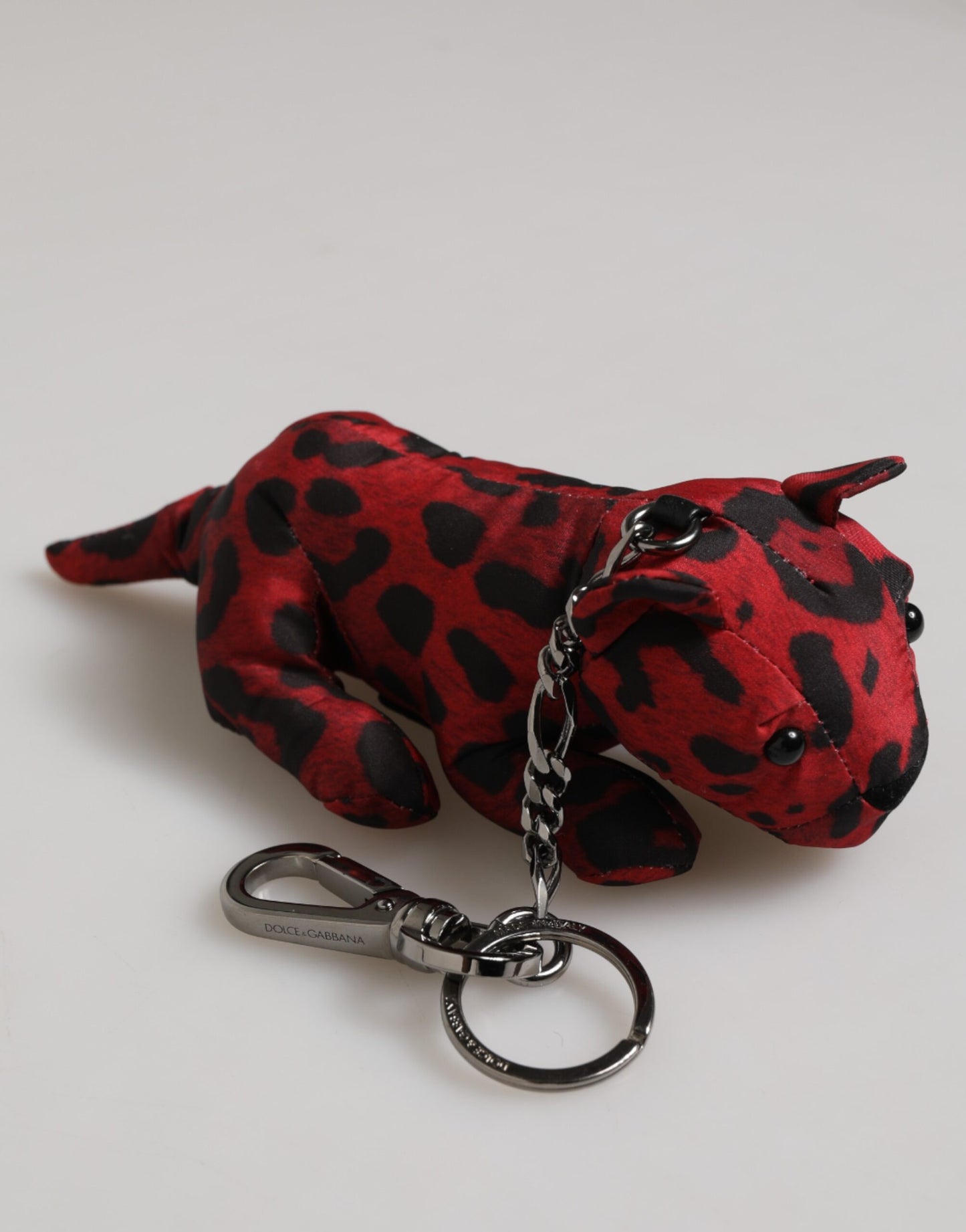 Red Black Polyester Animal Silhouette Keychain Keyring-Dolce & Gabbana-LabelTerrace.com