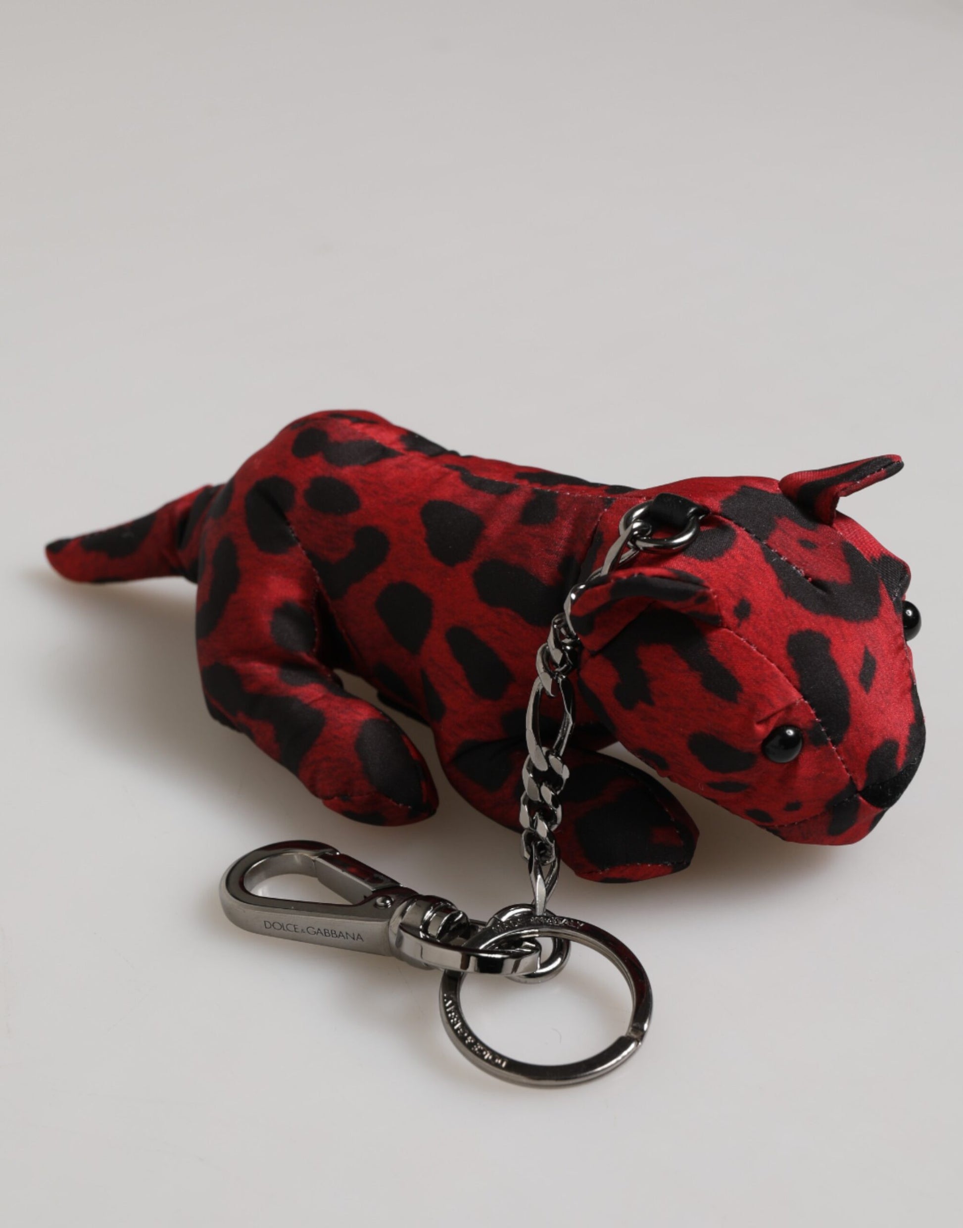 Red Black Polyester Animal Silhouette Keychain Keyring-Dolce & Gabbana-LabelTerrace.com
