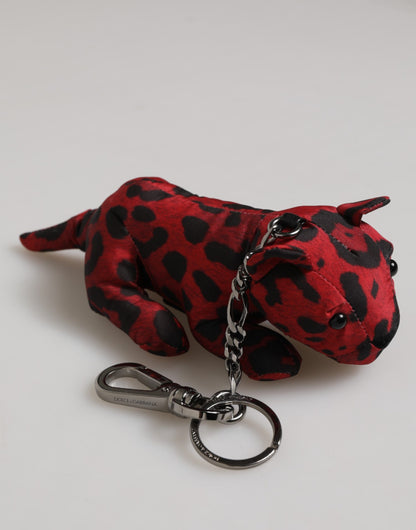 Red Black Polyester Animal Silhouette Keychain Keyring-Dolce & Gabbana-LabelTerrace.com