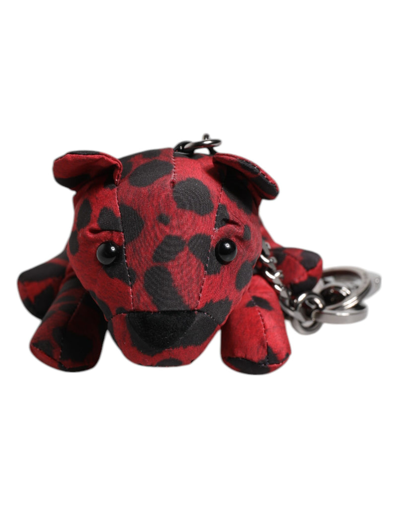 Red Black Polyester Animal Silhouette Keychain Keyring-Dolce & Gabbana-LabelTerrace.com