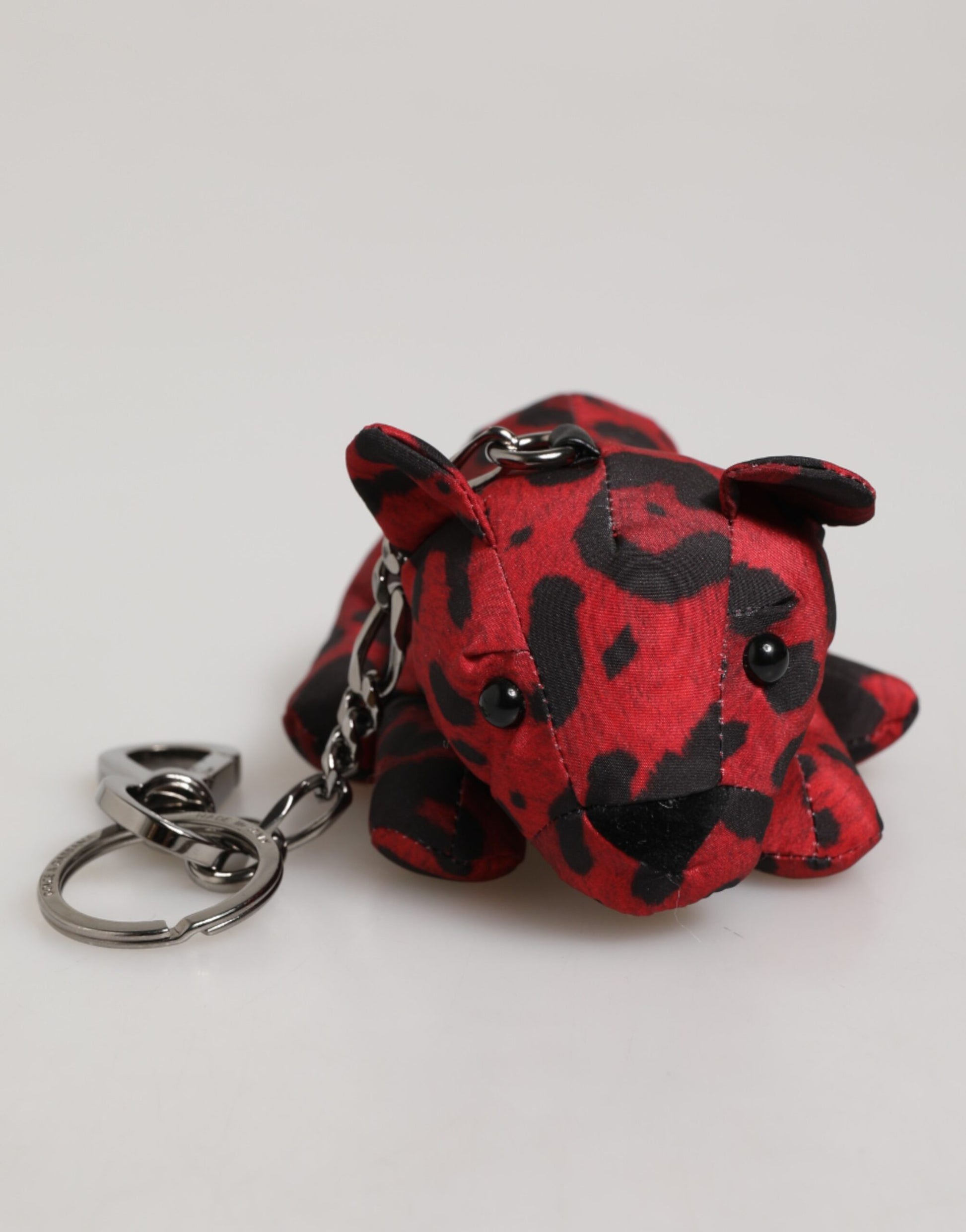 Red Black Polyester Animal Silhouette Keychain Keyring-Dolce & Gabbana-LabelTerrace.com
