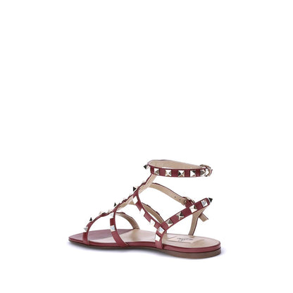 Red Calf Leather Bos Taurus Sandals