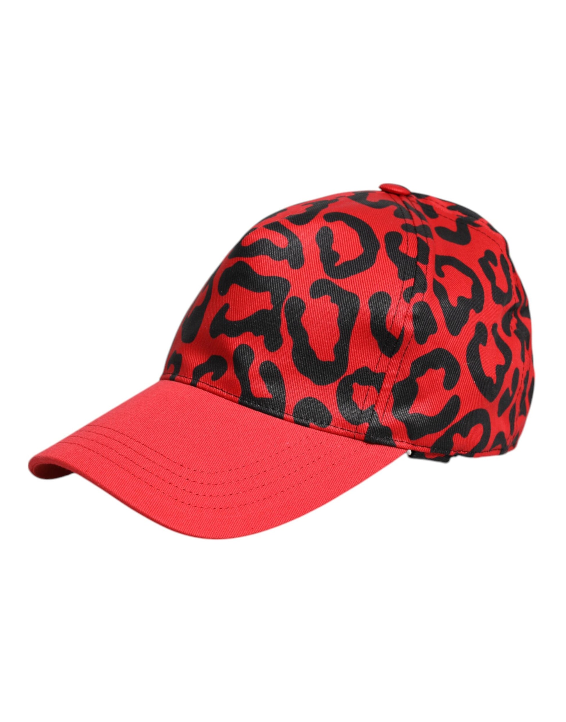Red Cotton 6 Panels Women Baseball Cap-Dolce & Gabbana-LabelTerrace.com