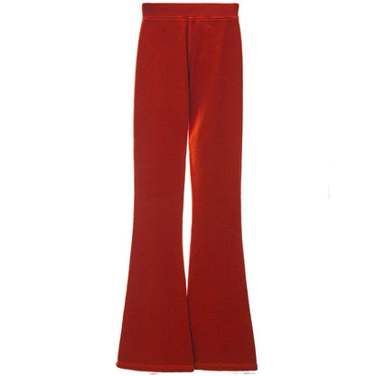 Red Cotton Flared Pant-Dsquared²-LabelTerrace.com