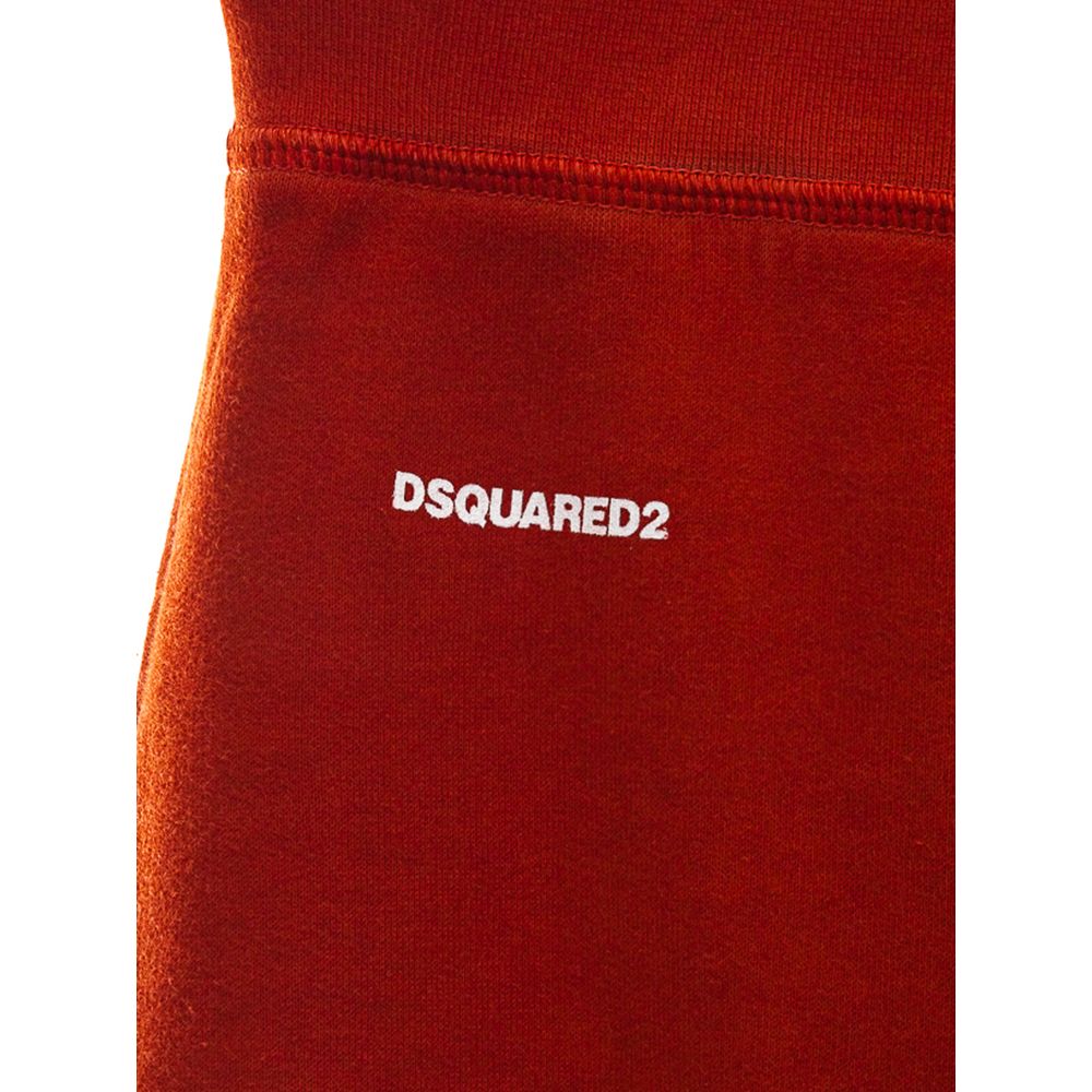 Red Cotton Flared Pant-Dsquared²-LabelTerrace.com