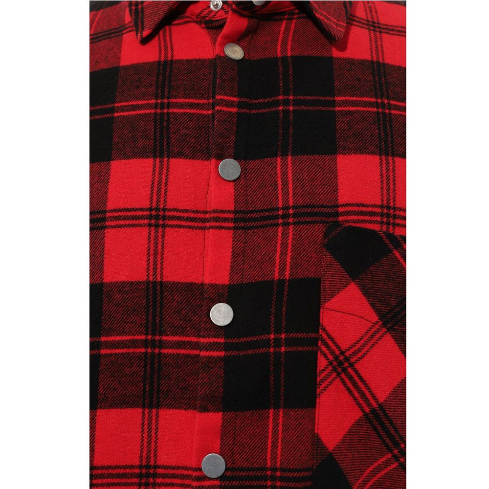 Red Cotton Men Jacket-Diego Venturino-LabelTerrace.com