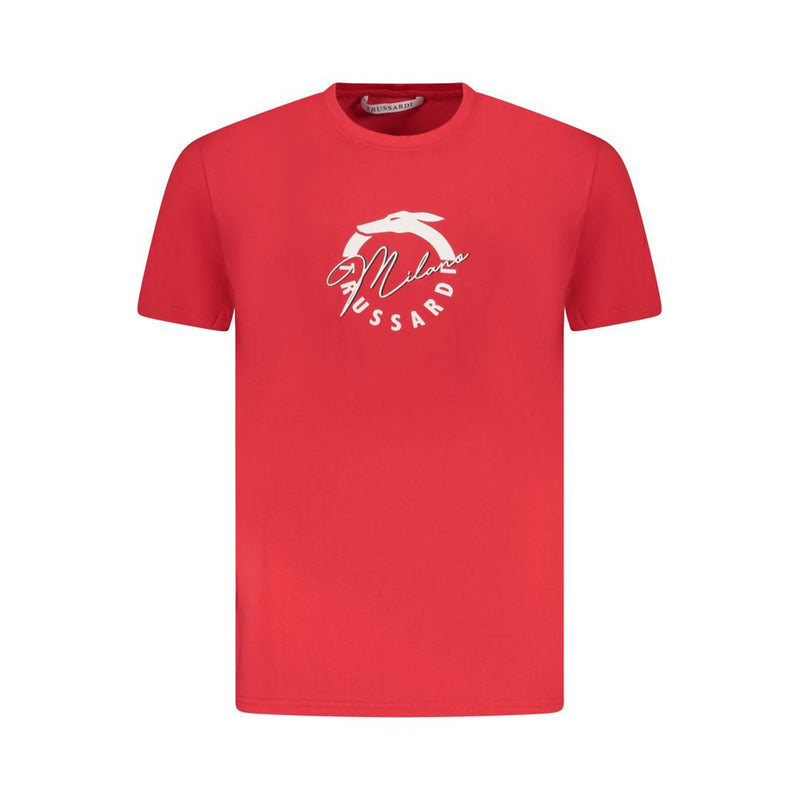 Red Cotton Men T-Shirt