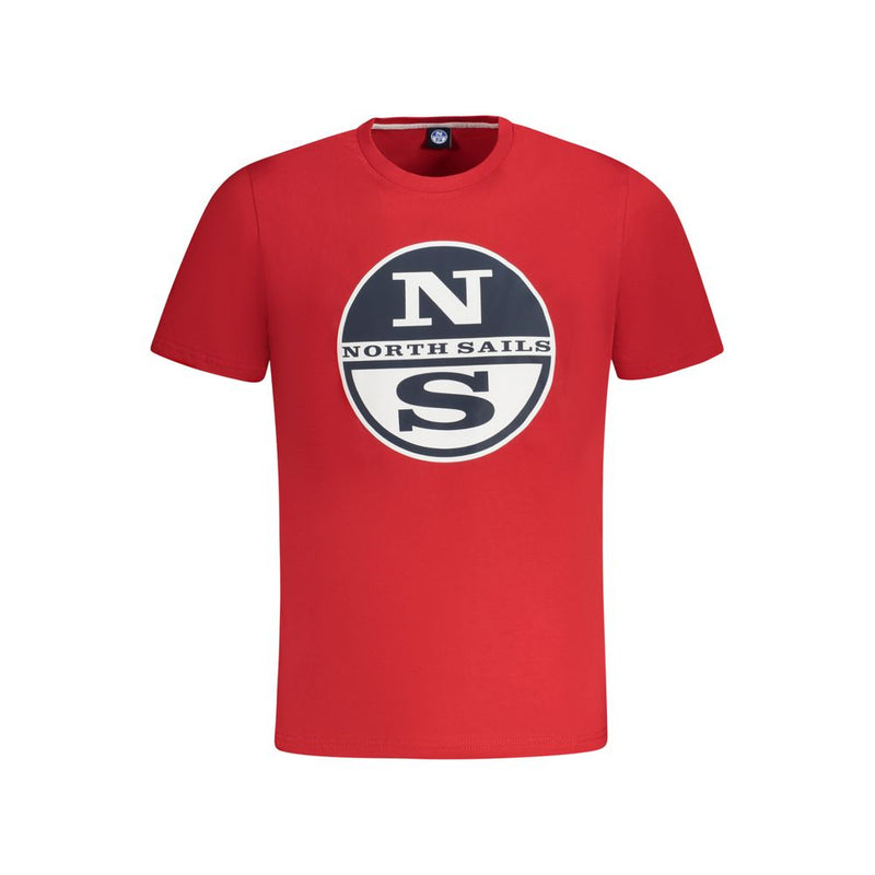 Red Cotton Men T-Shirt-North Sails-LabelTerrace.com
