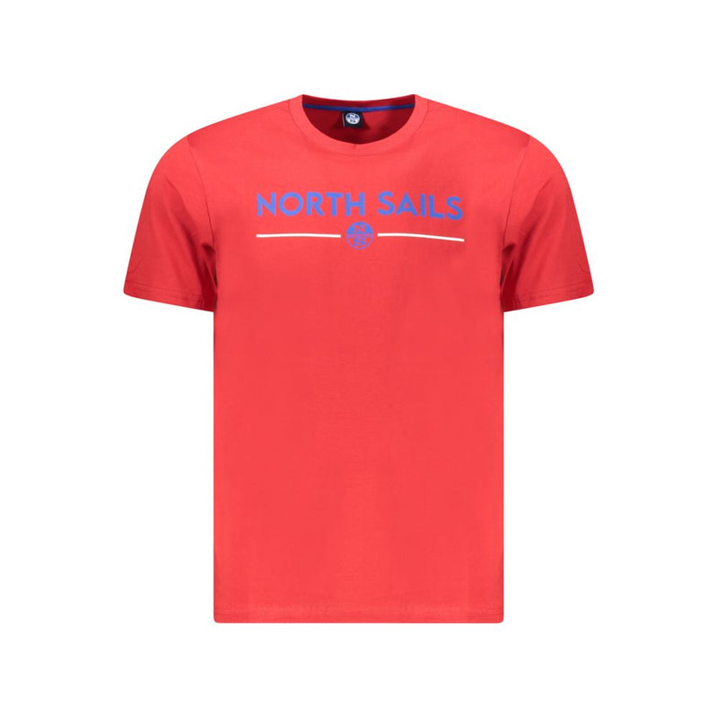 Red Cotton Men T-Shirt-North Sails-LabelTerrace.com