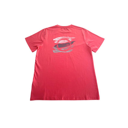 Red Cotton Men's T-Shirt-Trussardi Beachwear-LabelTerrace.com