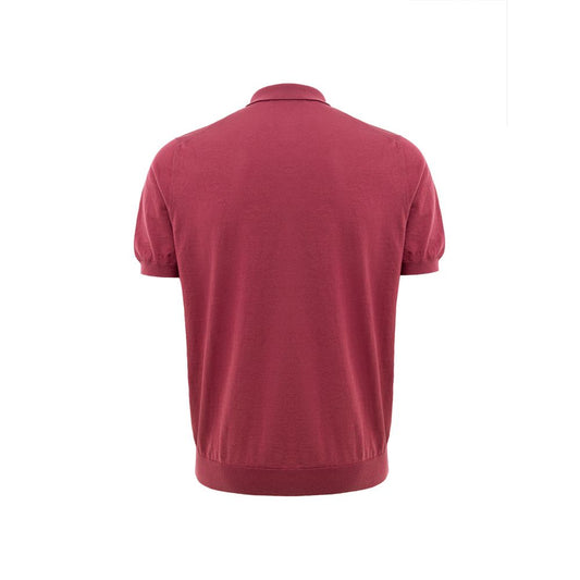 Red Cotton Polo Shirt-Gran Sasso-LabelTerrace.com