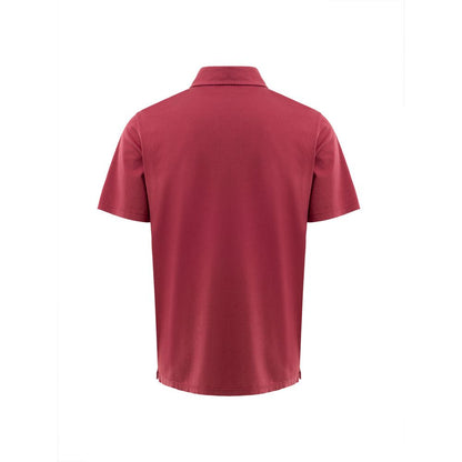 Red Cotton Polo Shirt-Gran Sasso-LabelTerrace.com