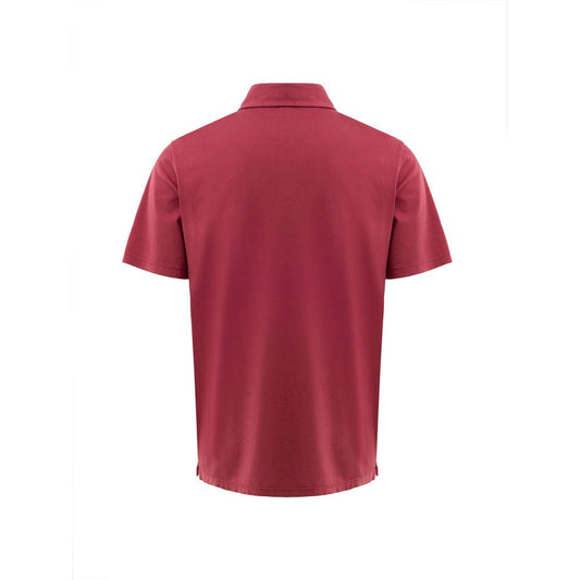 Red Cotton Polo Shirt-Gran Sasso-LabelTerrace.com