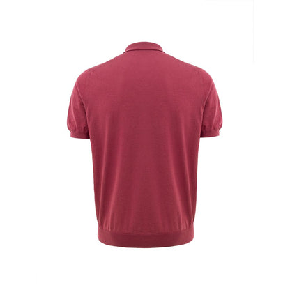 Red Cotton Polo Shirt