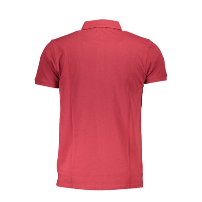 Red Cotton Polo Shirt-Cavalli Class-LabelTerrace.com