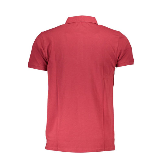 Red Cotton Polo Shirt-Cavalli Class-LabelTerrace.com
