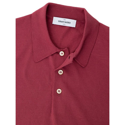Red Cotton Polo Shirt