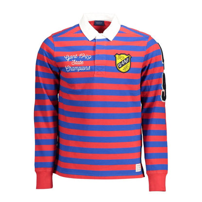 Red Cotton Polo Shirt-Gant-LabelTerrace.com