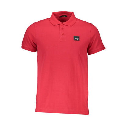 Red Cotton Polo Shirt-Cavalli Class-LabelTerrace.com