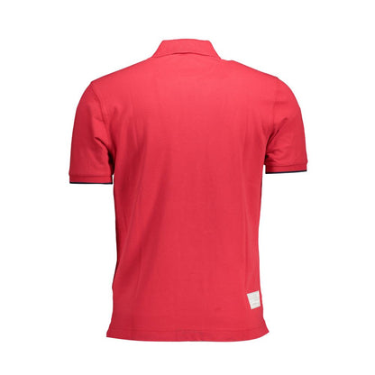 Red Cotton Polo T-Shirt