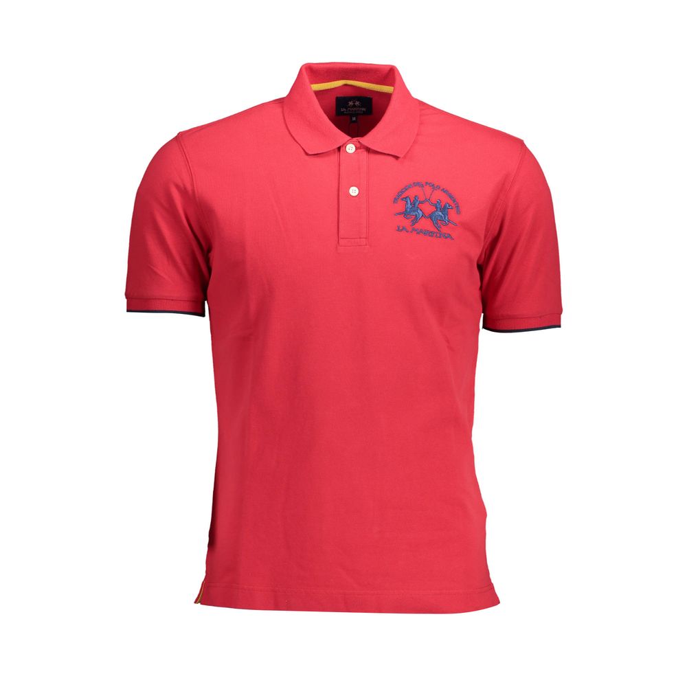 Red Cotton Polo T-Shirt