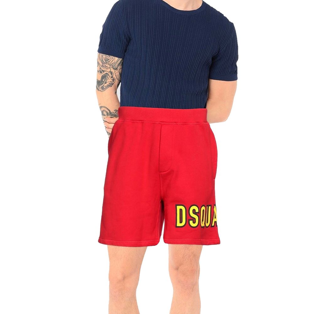 Cotton Logo Shorts-Dsquared²-LabelTerrace.com