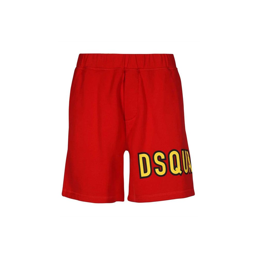 Cotton Logo Shorts-Dsquared²-LabelTerrace.com