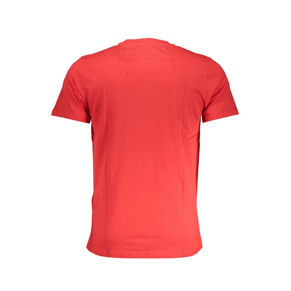 Red Cotton T-Shirt-Cavalli Class-LabelTerrace.com