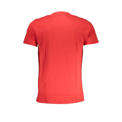 Red Cotton T-Shirt-Cavalli Class-LabelTerrace.com