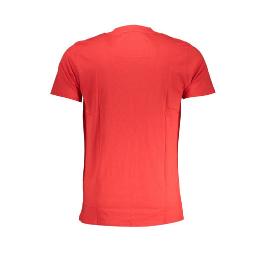 Red Cotton T-Shirt-Cavalli Class-LabelTerrace.com