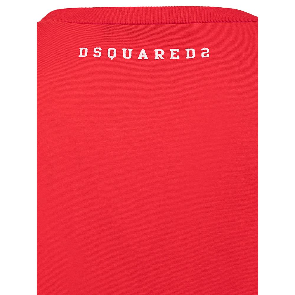 Red Cotton T-Shirt-Dsquared²-LabelTerrace.com