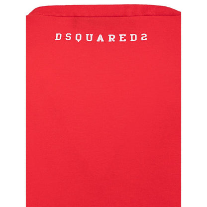 Red Cotton T-Shirt-Dsquared²-LabelTerrace.com