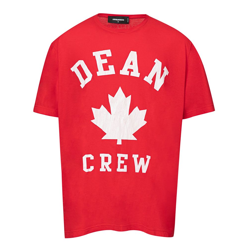 Red Cotton T-Shirt-Dsquared²-LabelTerrace.com