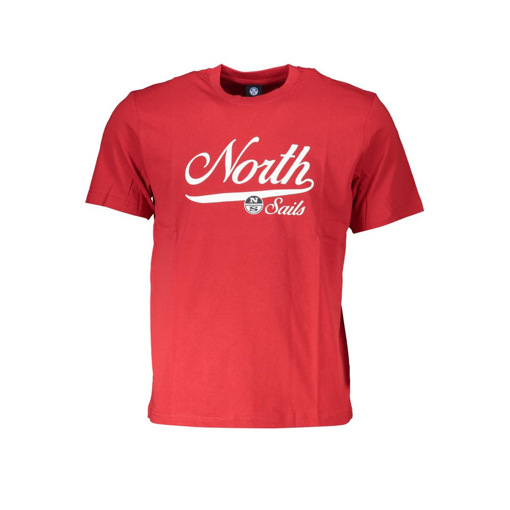 Red Cotton T-Shirt-North Sails-LabelTerrace.com
