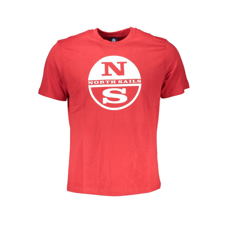Red Cotton T-Shirt-North Sails-LabelTerrace.com